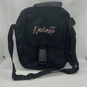 NAMASTE Yoga Travel Park Festival Crossbody Stash Bag Unisex NWOT